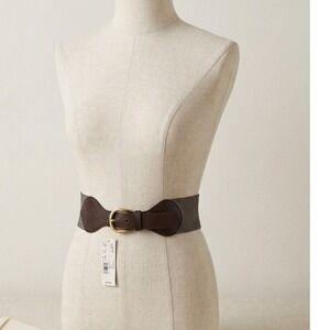 Vintage Y2K LOFT Metallic Silver Mesh Wide Belt M Festival‎ Sleaze Office
